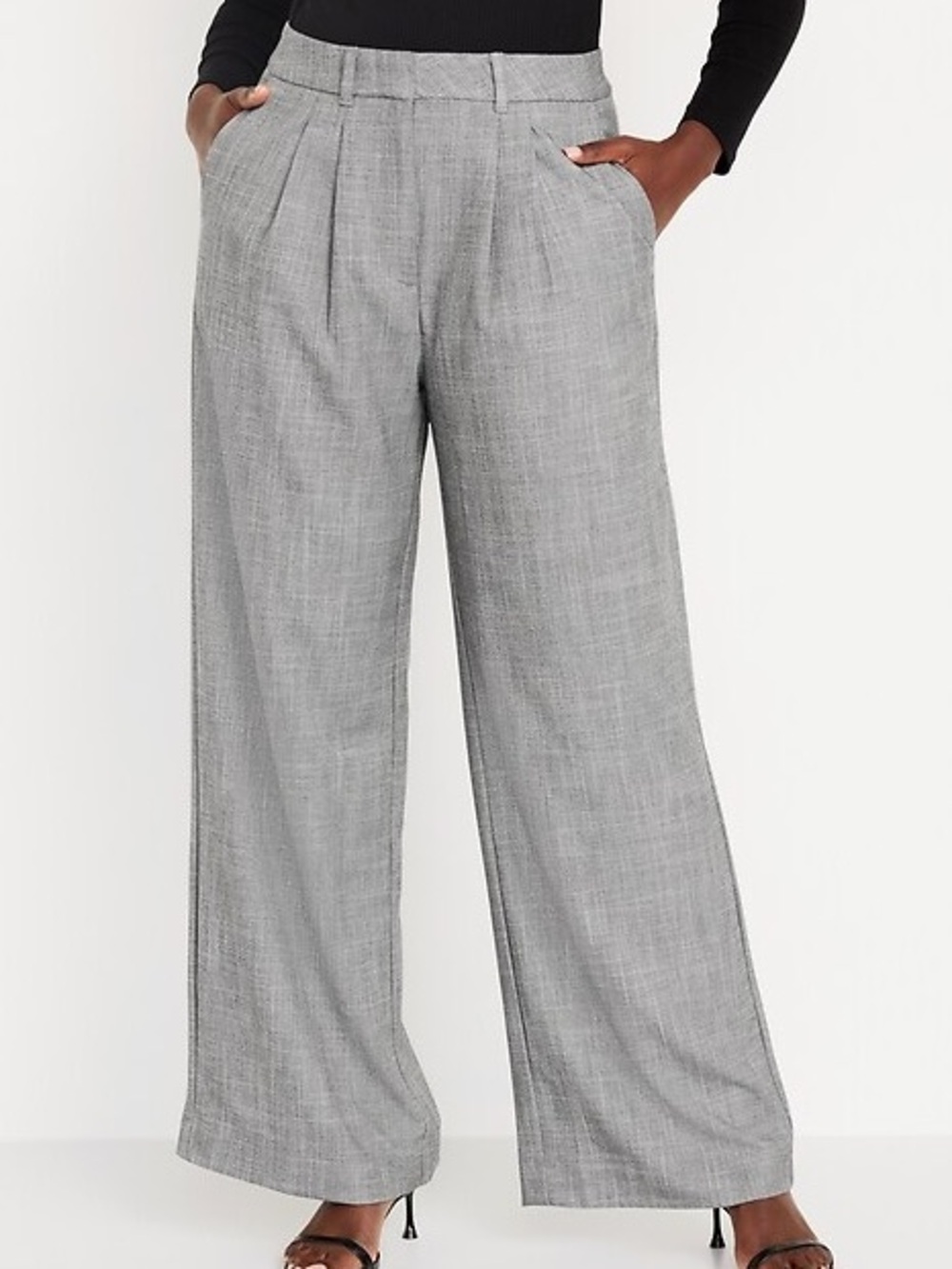 Old Navy Wide Leg Grey Dress Pants